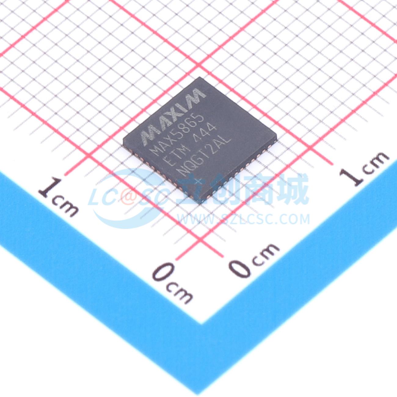 点击查看大图 MAX5865ETM+实物图
