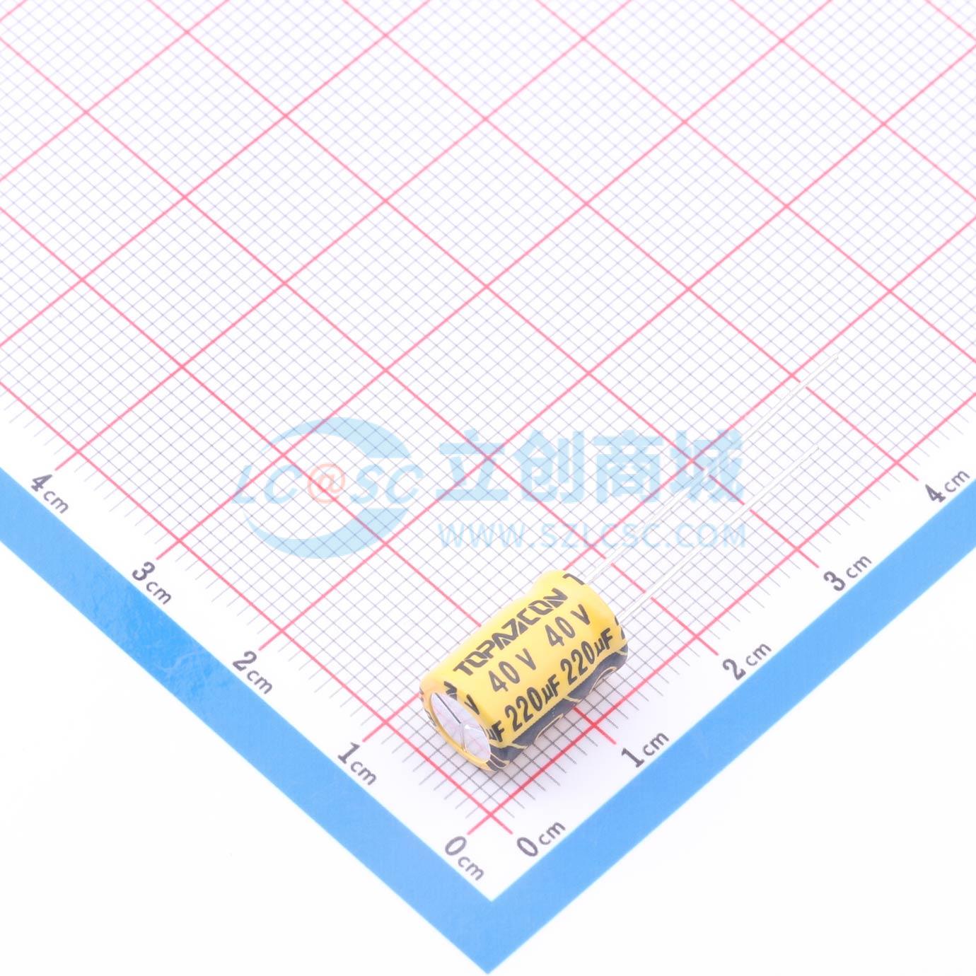 点击查看大图 ELH1G221M081200Y实物图