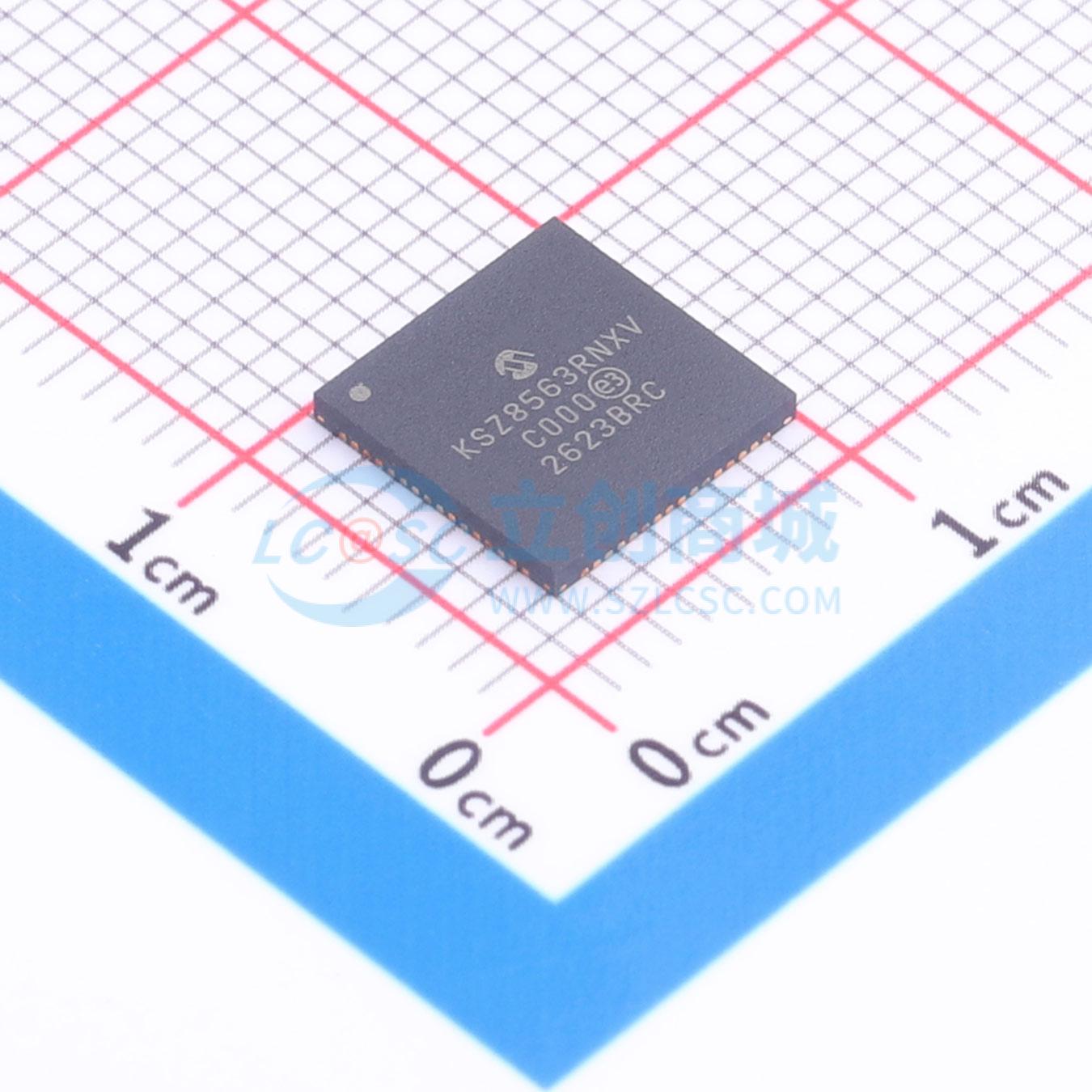 点击查看大图 KSZ8563RNXV实物图