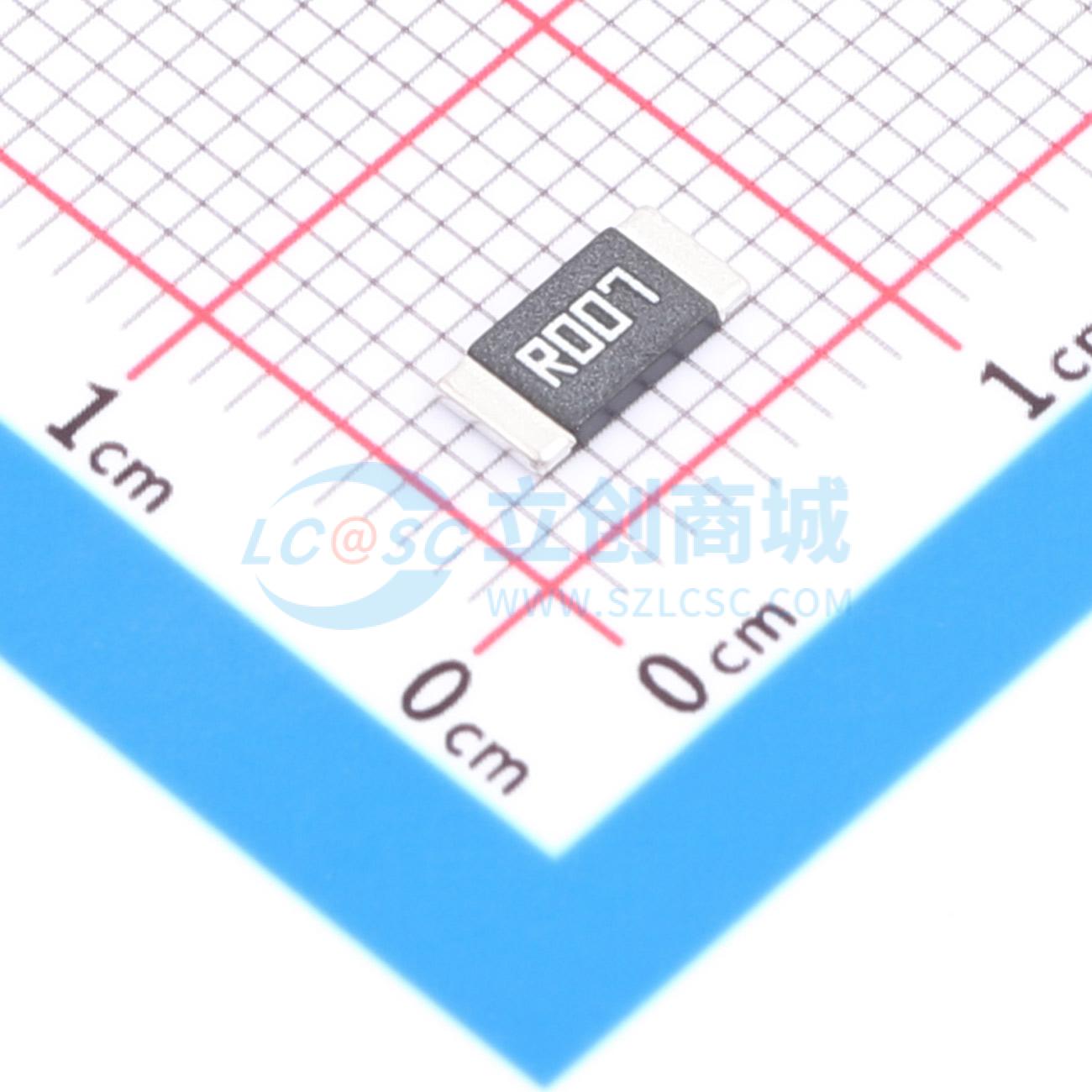 点击查看大图 HoJLR2512-2W-7mR-1%实物图