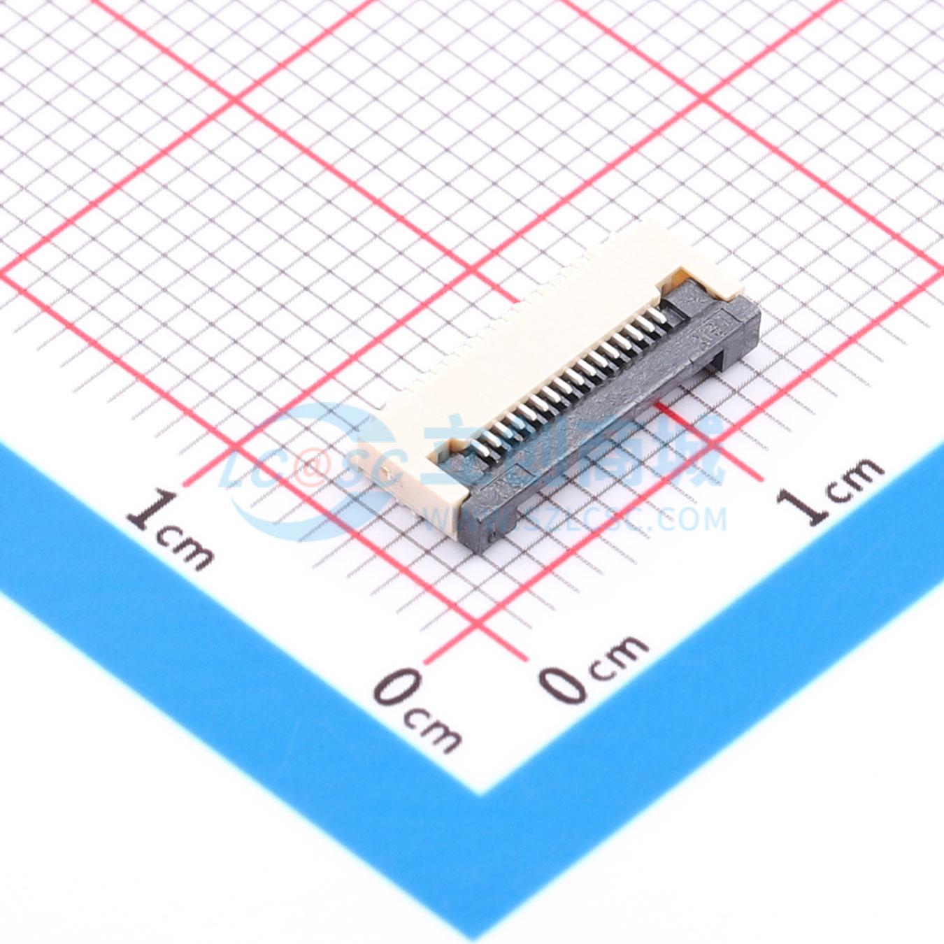 点击查看大图 FPC052-Q0.5-16PCRH2.0实物图