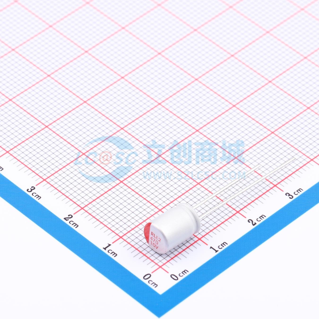 点击查看大图 RYE210V470UF6.3*8实物图