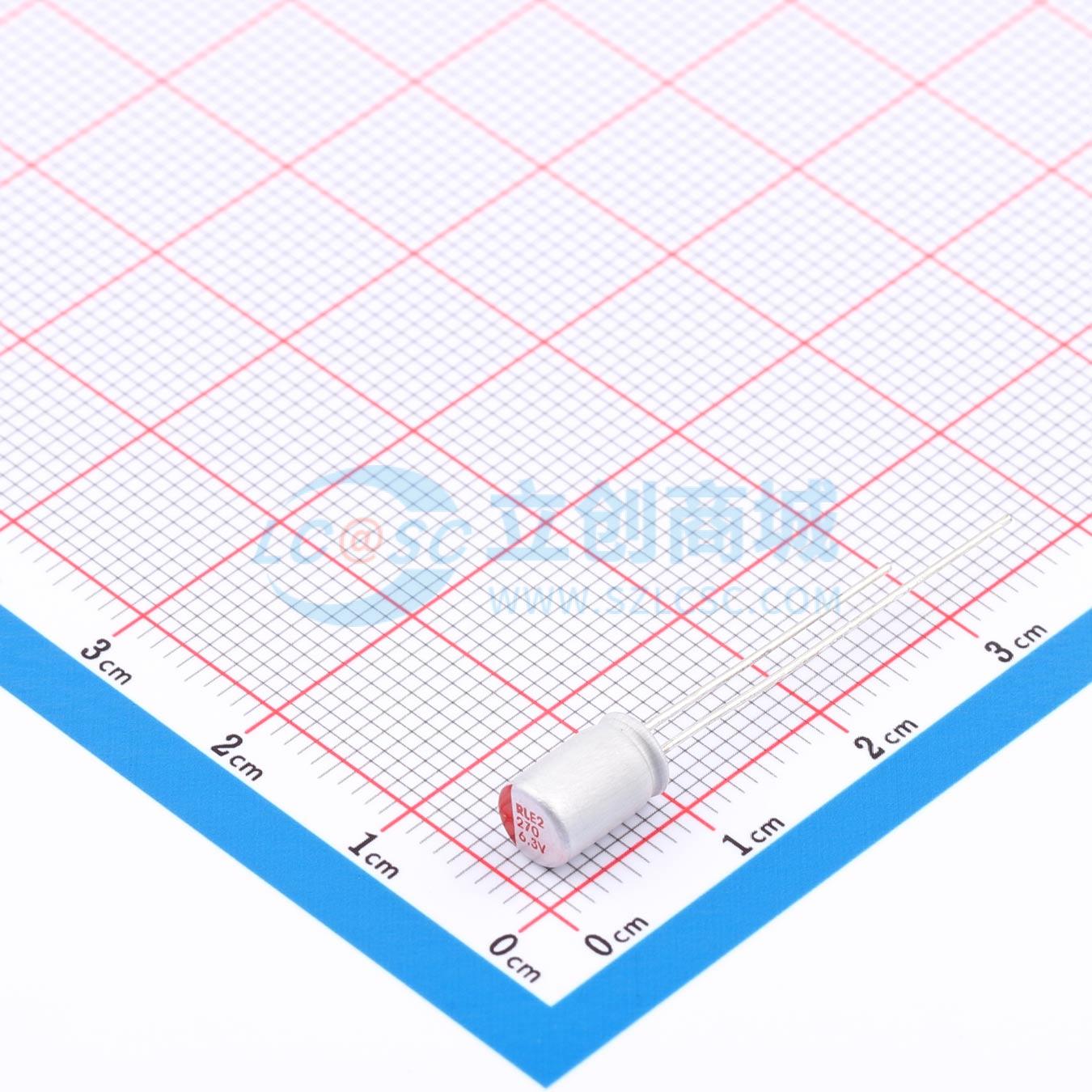 点击查看大图 RYE26.3V270UF5*7实物图