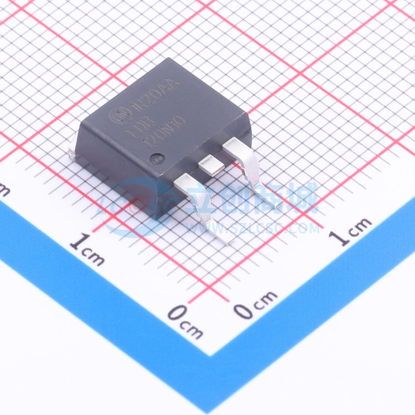 点击查看大图 FDB120N10实物图