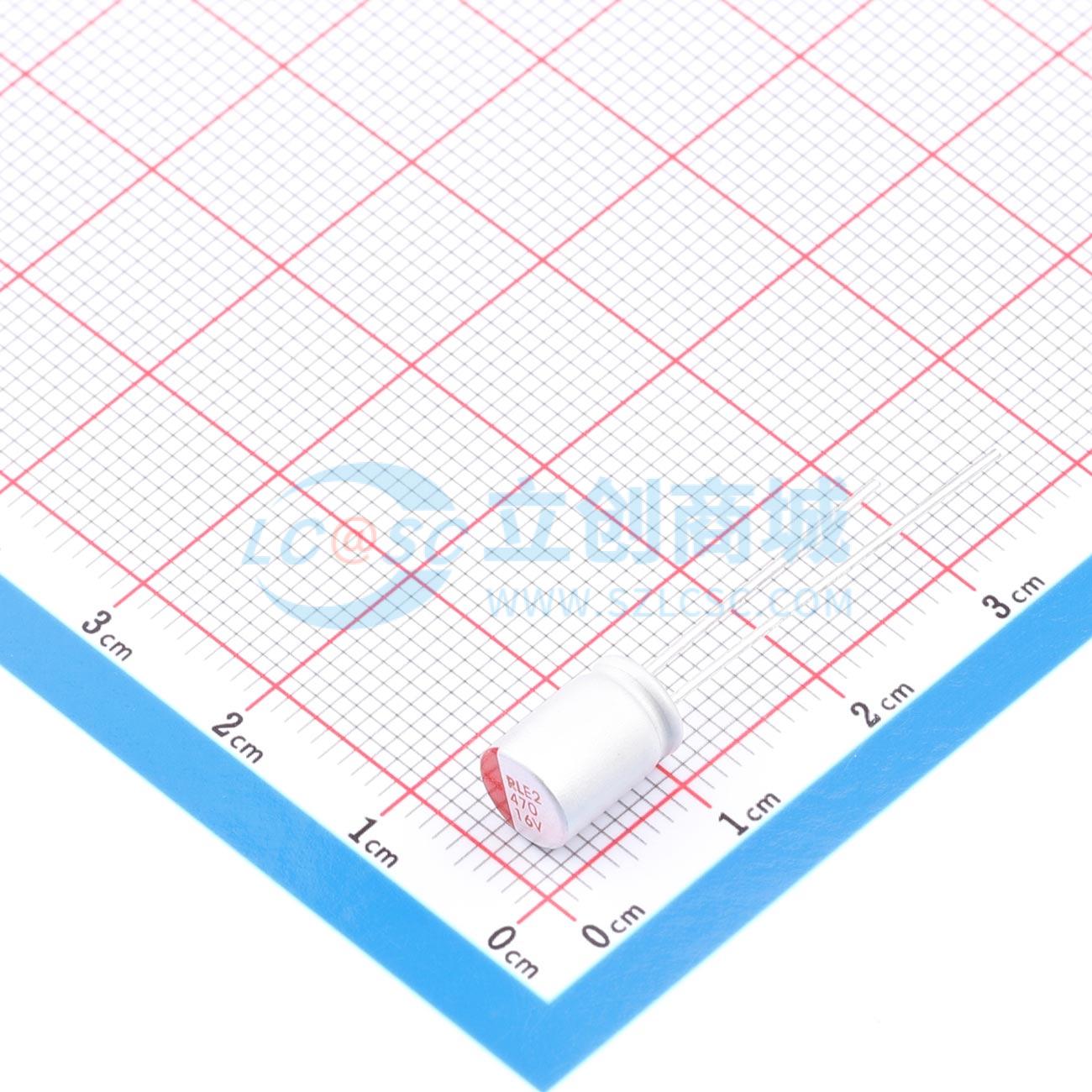 点击查看大图 RYE216V470UF6.3*9实物图