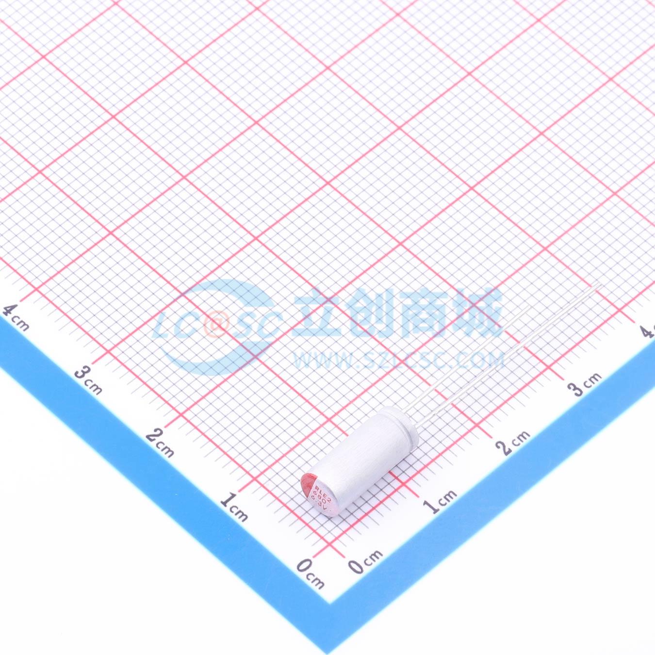 点击查看大图 RYE26.3V680UF5*11实物图