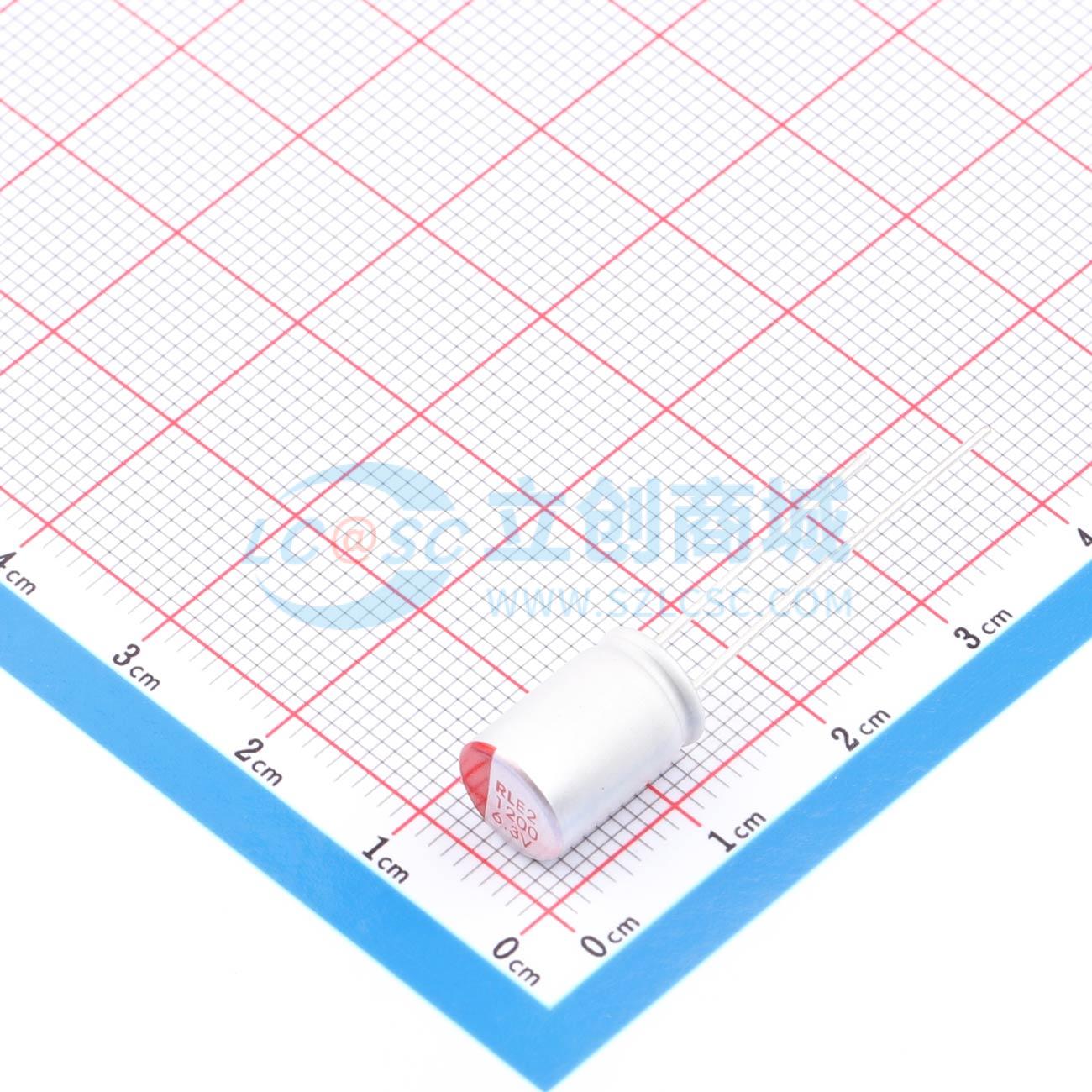 点击查看大图 RYE26.3V1200UF8*12实物图