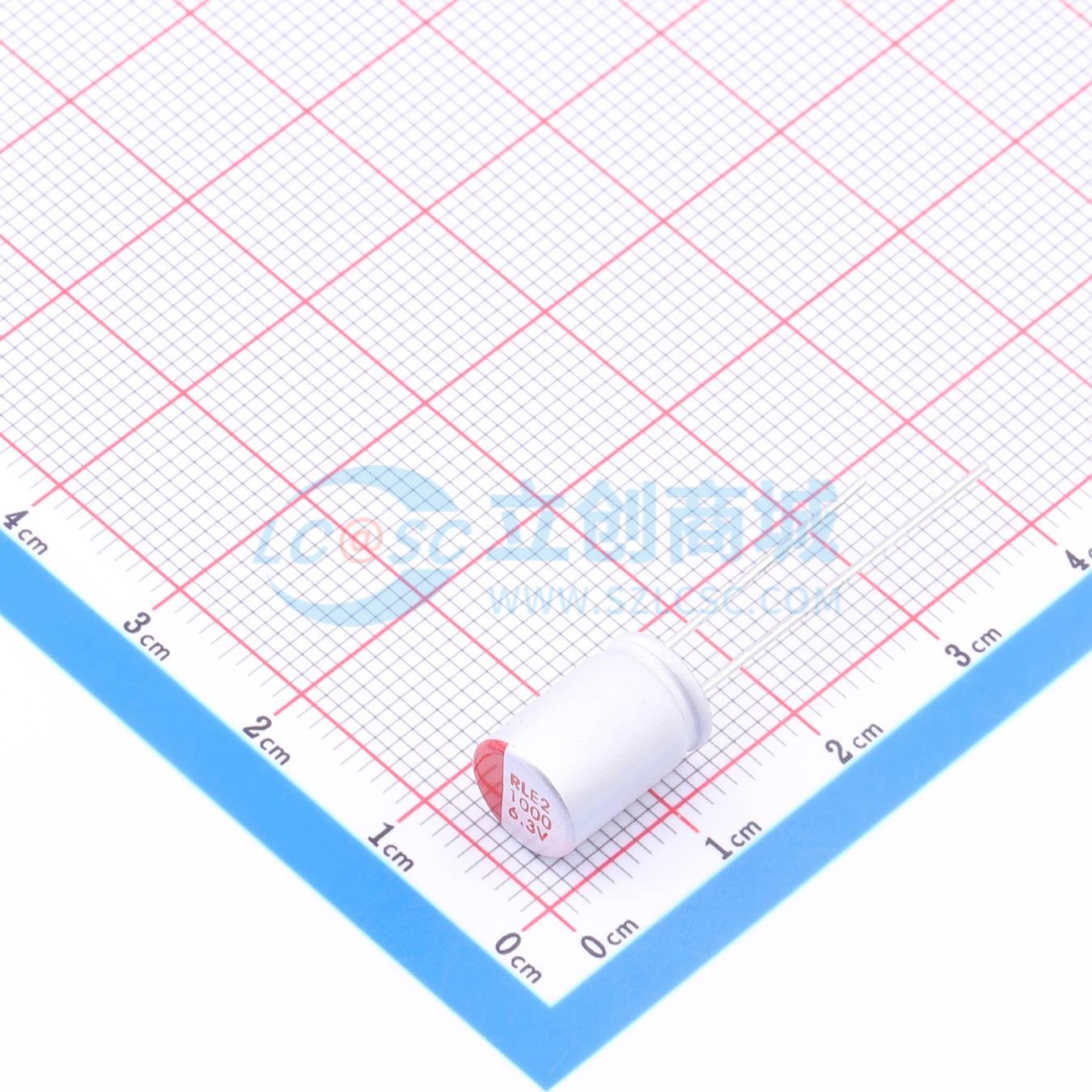 点击查看大图 RYE26.3V1000UF8*12实物图