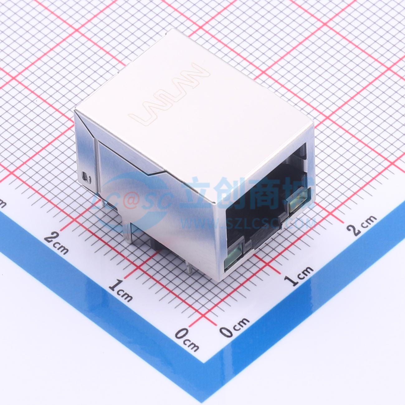 点击查看大图 LAIL-RJ45-LED2-BY-08G-WC实物图