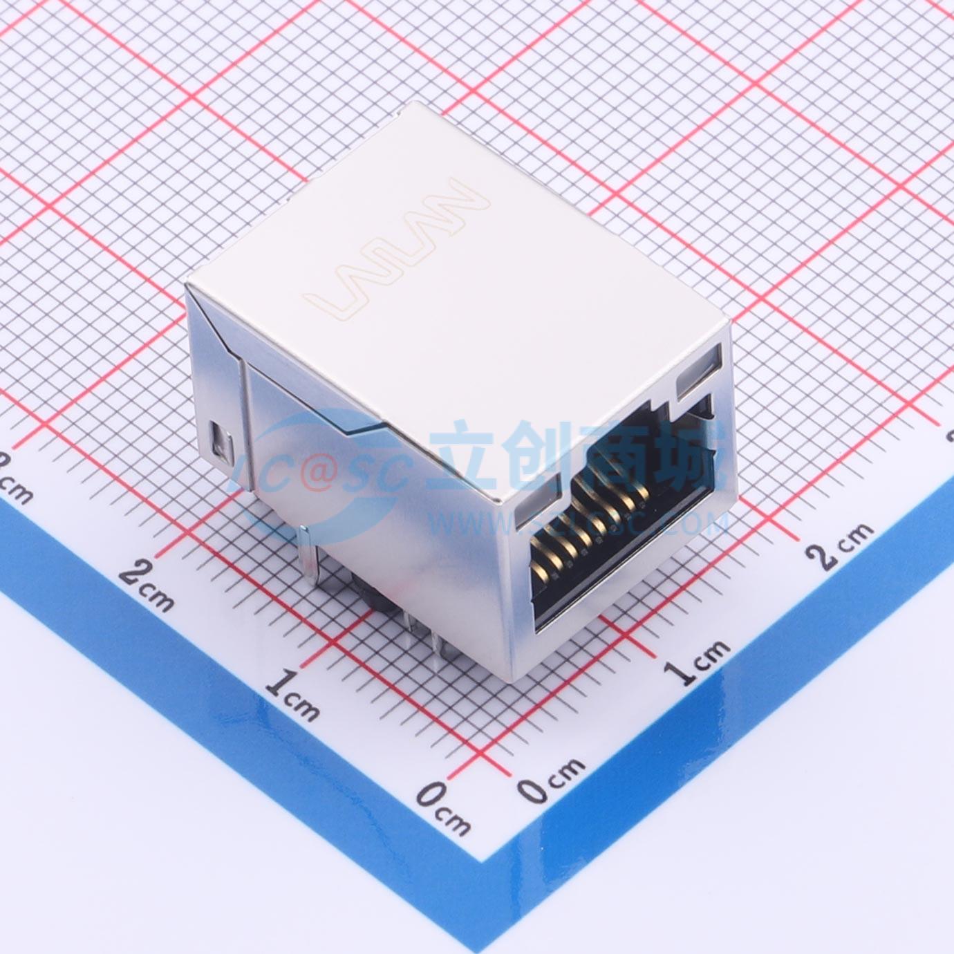 点击查看大图 LAIL-RJ45-LED2-BY-14G-WC实物图