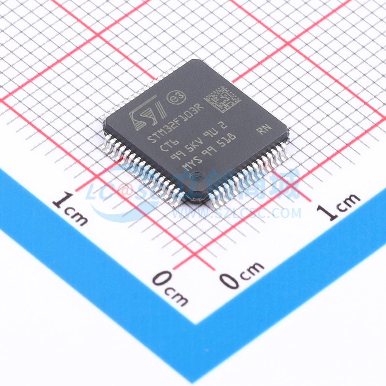 点击查看大图 STM32F103RCT6实物图