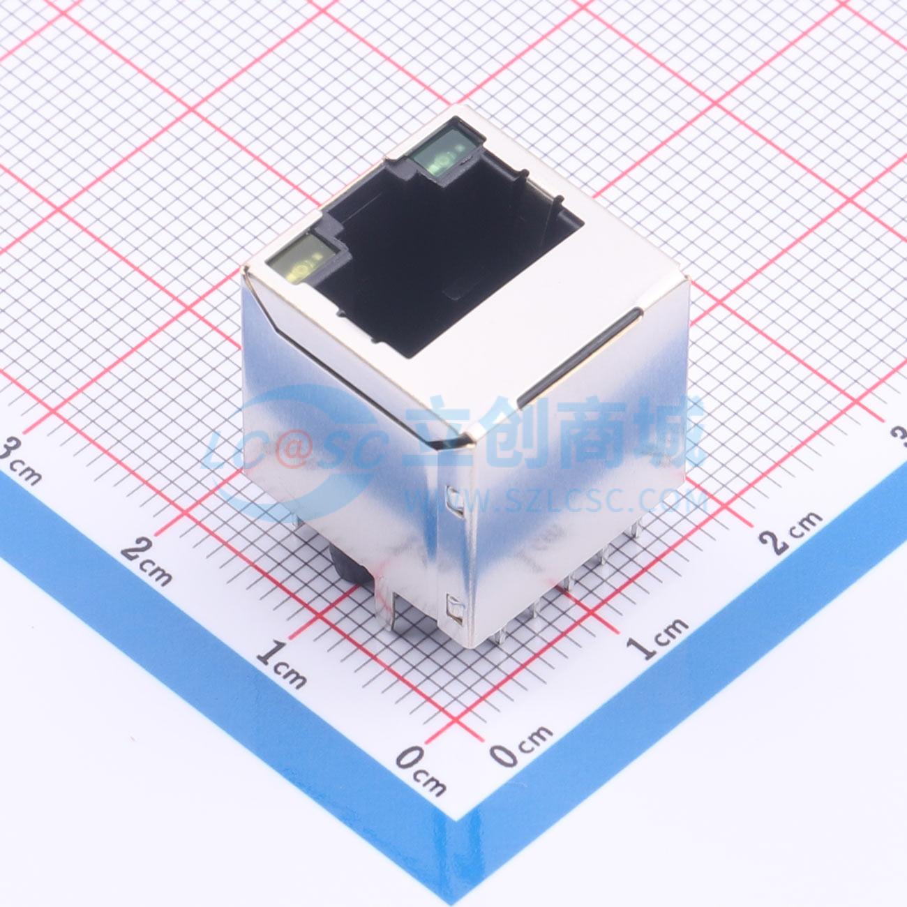 点击查看大图 LAIL-RJ45-LED2-BY-12G-ZC实物图
