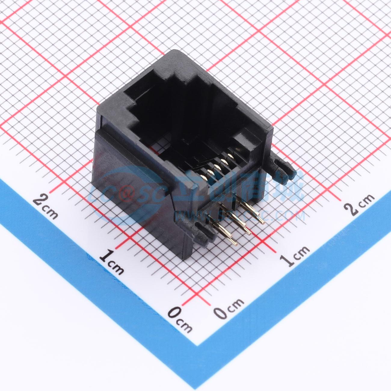 点击查看大图 LAIL-RJ11-LED0-BN-01G-WC实物图