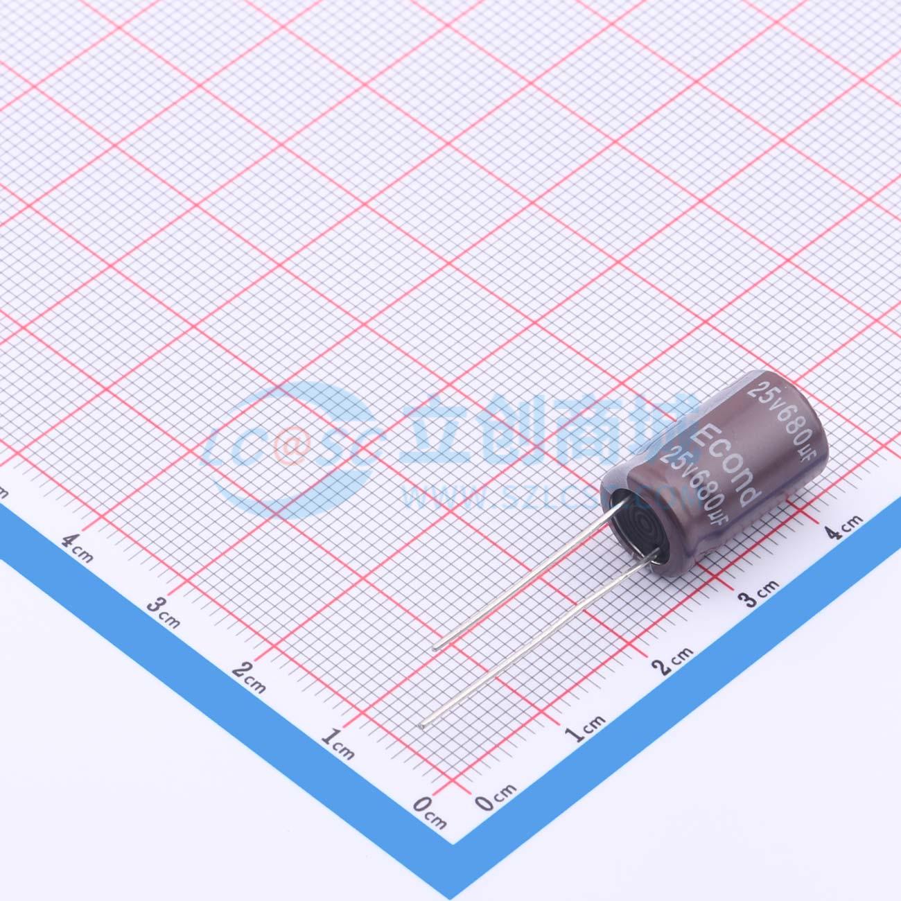 点击查看大图 680uF25V10x17GL实物图