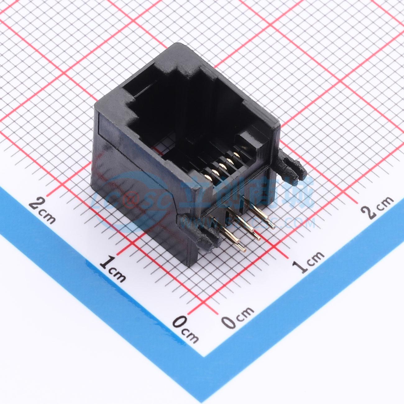 点击查看大图 LAIL-RJ11-LED0-BN-03G-WC实物图