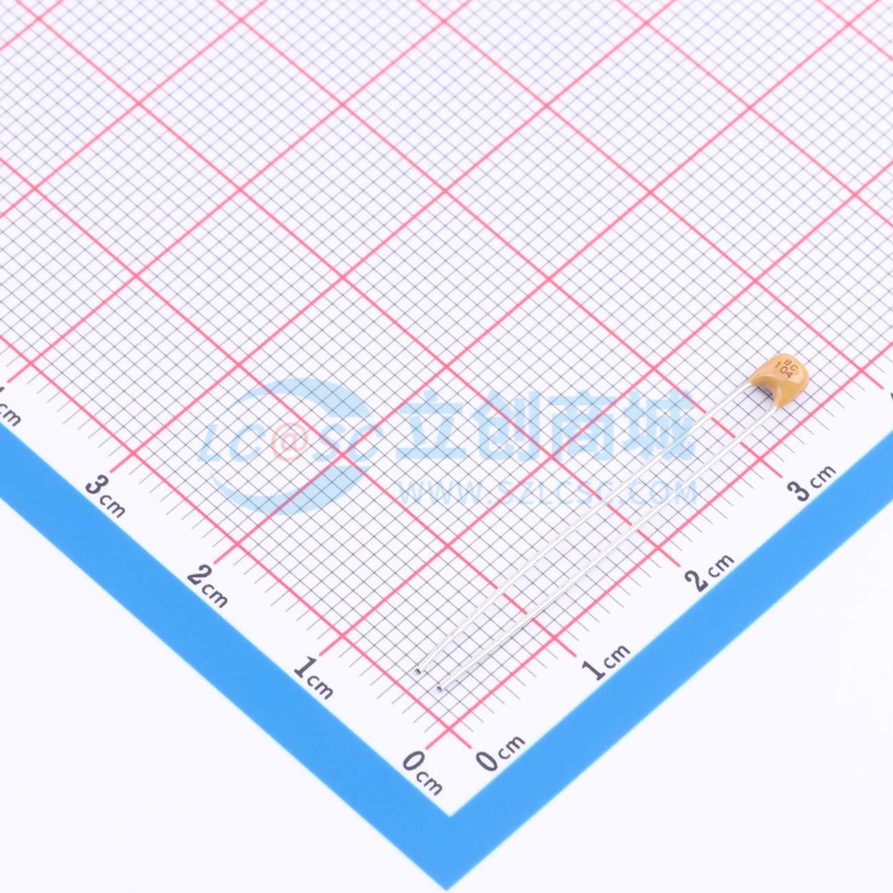 点击查看大图 1C10X7R104K050B实物图