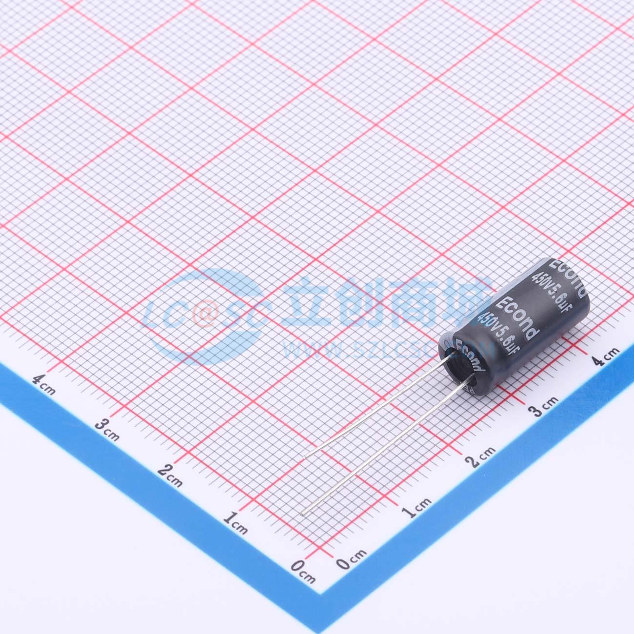 点击查看大图 5.6uF450V8x16KM实物图