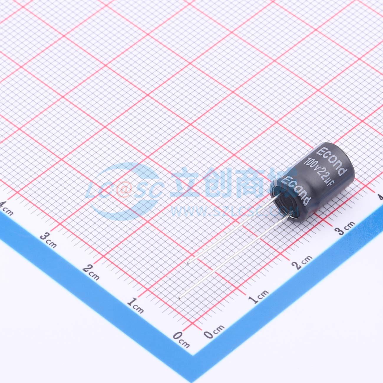 点击查看大图 22uF100V8x12KM实物图