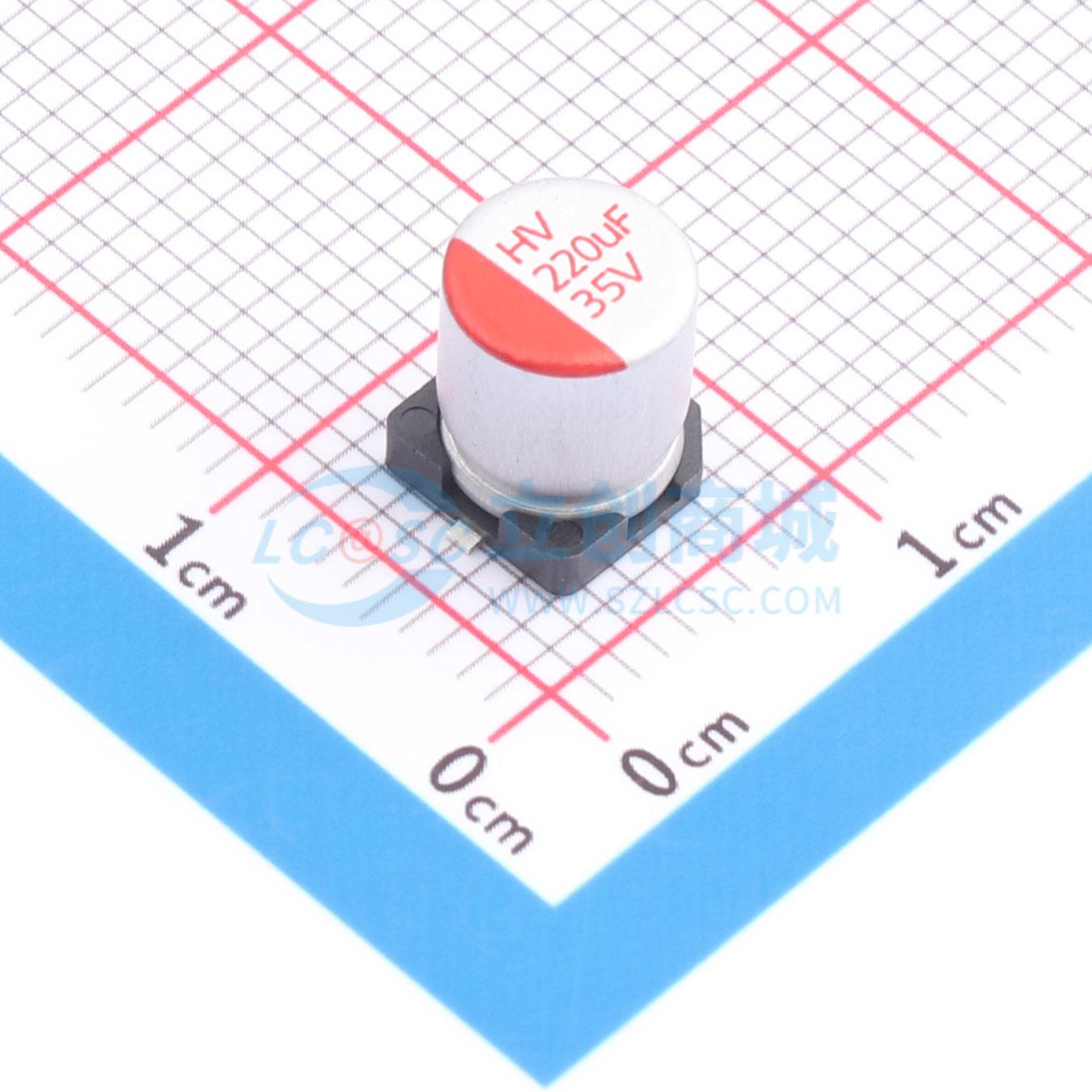 点击查看大图 RYHV35V220UF6*7实物图