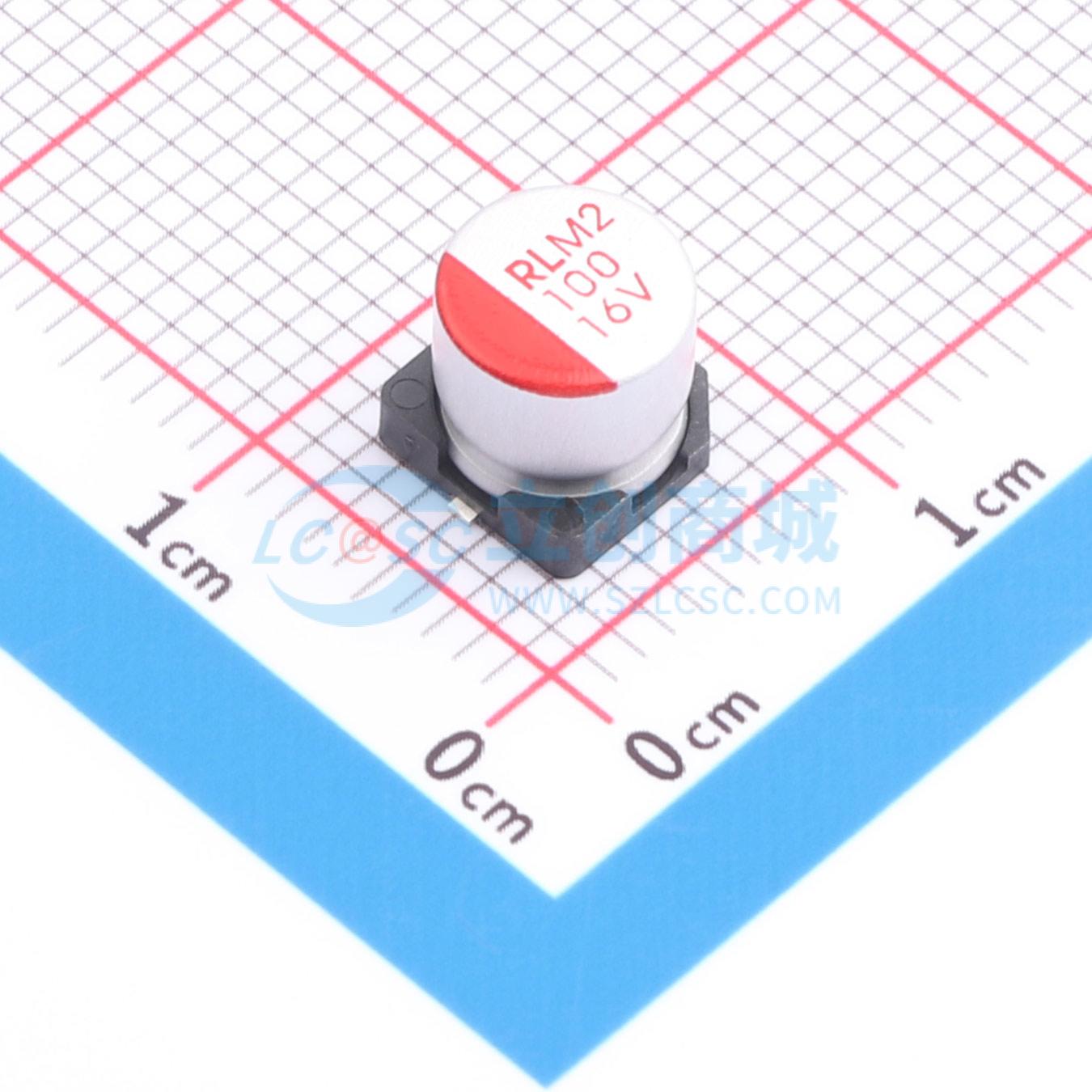 点击查看大图 RYM216V100UF6.3*5.8实物图