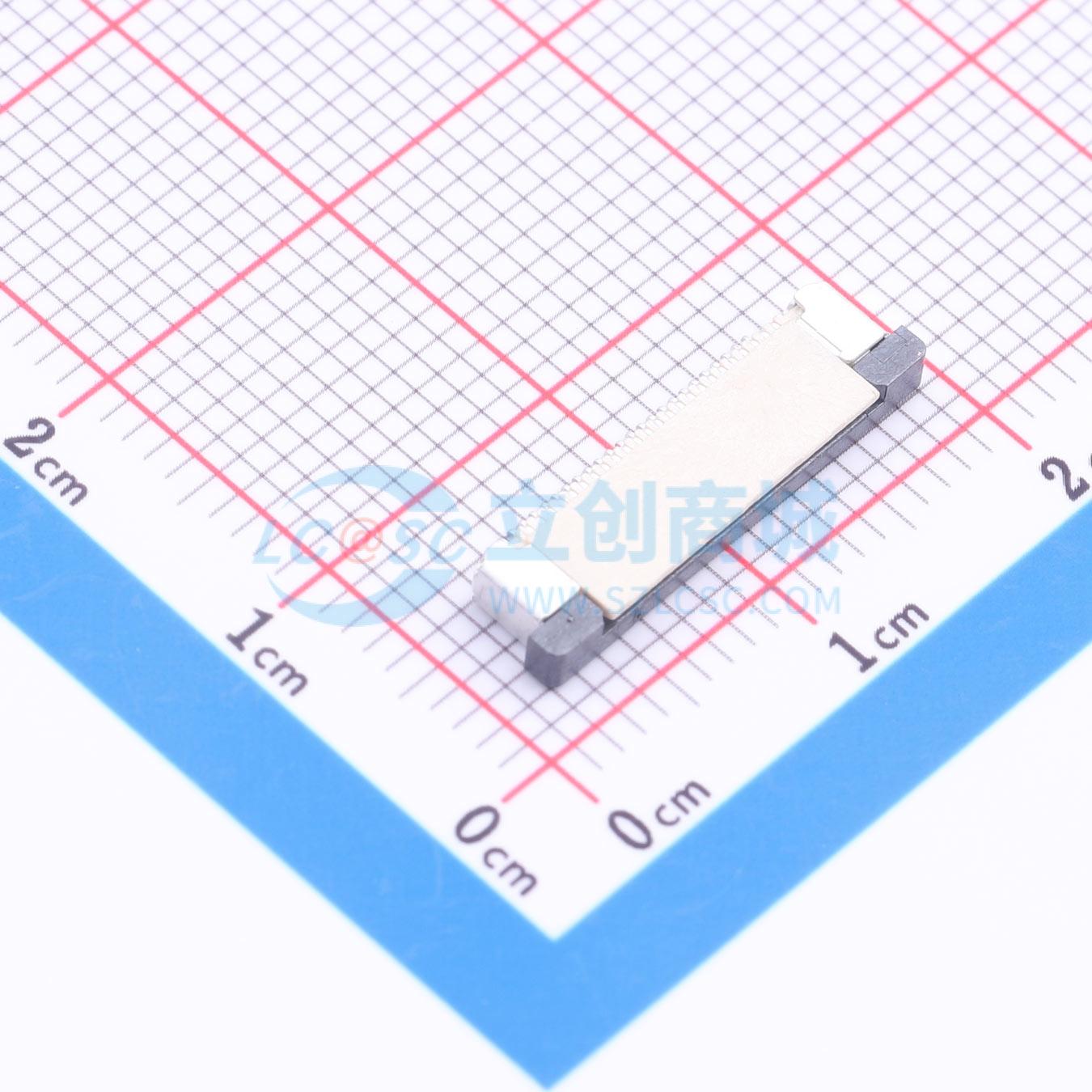 点击查看大图 LAIL-FPC-BS01-24P0.5-W实物图