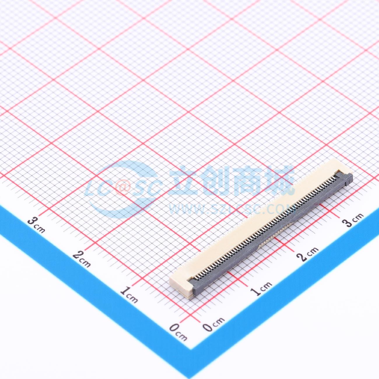 点击查看大图 LAIL-FPC-CX01-60P0.5-W实物图