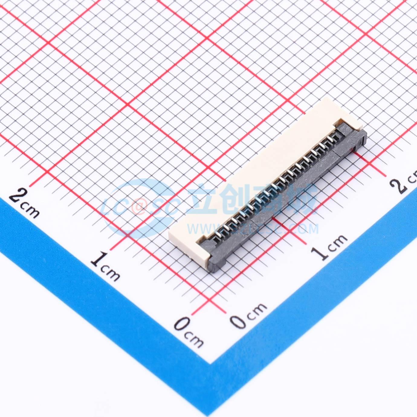 点击查看大图 LAIL-FPC-CX01-15P1.0-W实物图