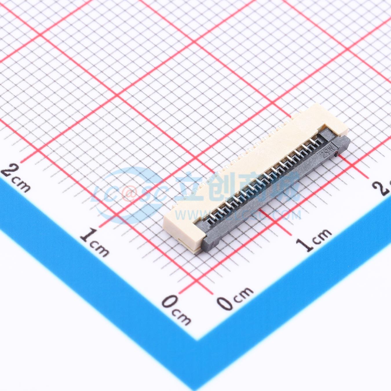 点击查看大图 LAIL-FPC-CX01-14P1.0-W实物图