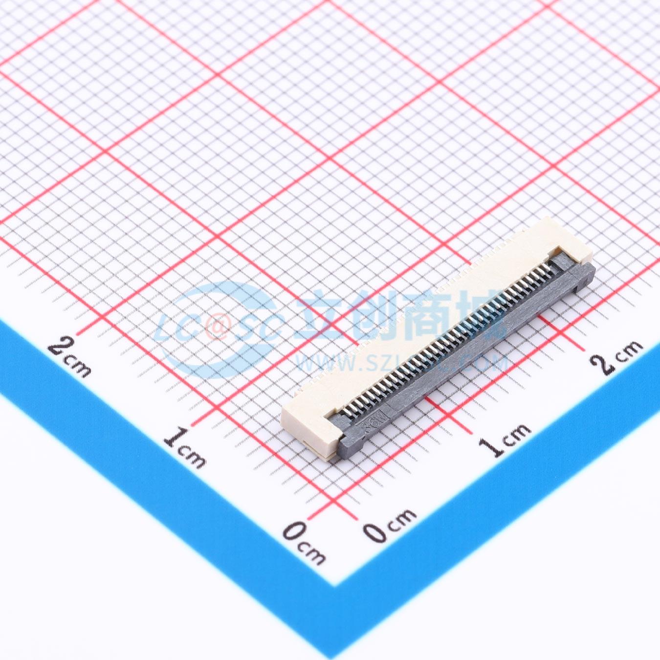 点击查看大图 LAIL-FPC-CX01-36P0.5-W实物图