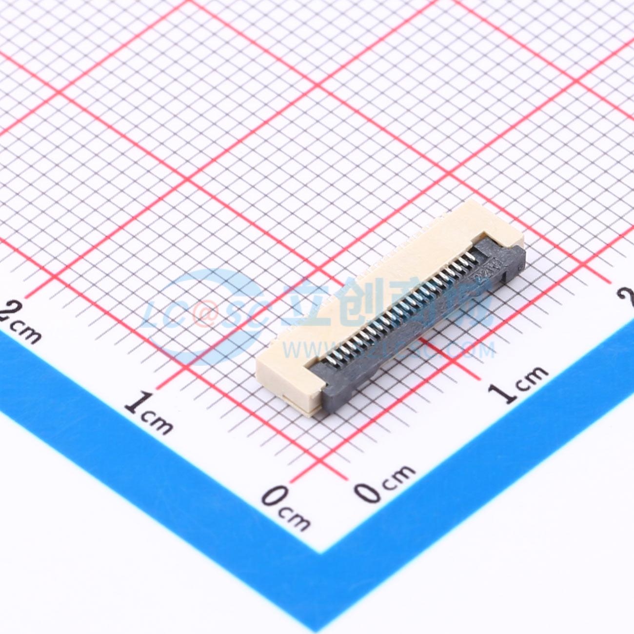 点击查看大图 LAIL-FPC-CX01-22P0.5-W实物图