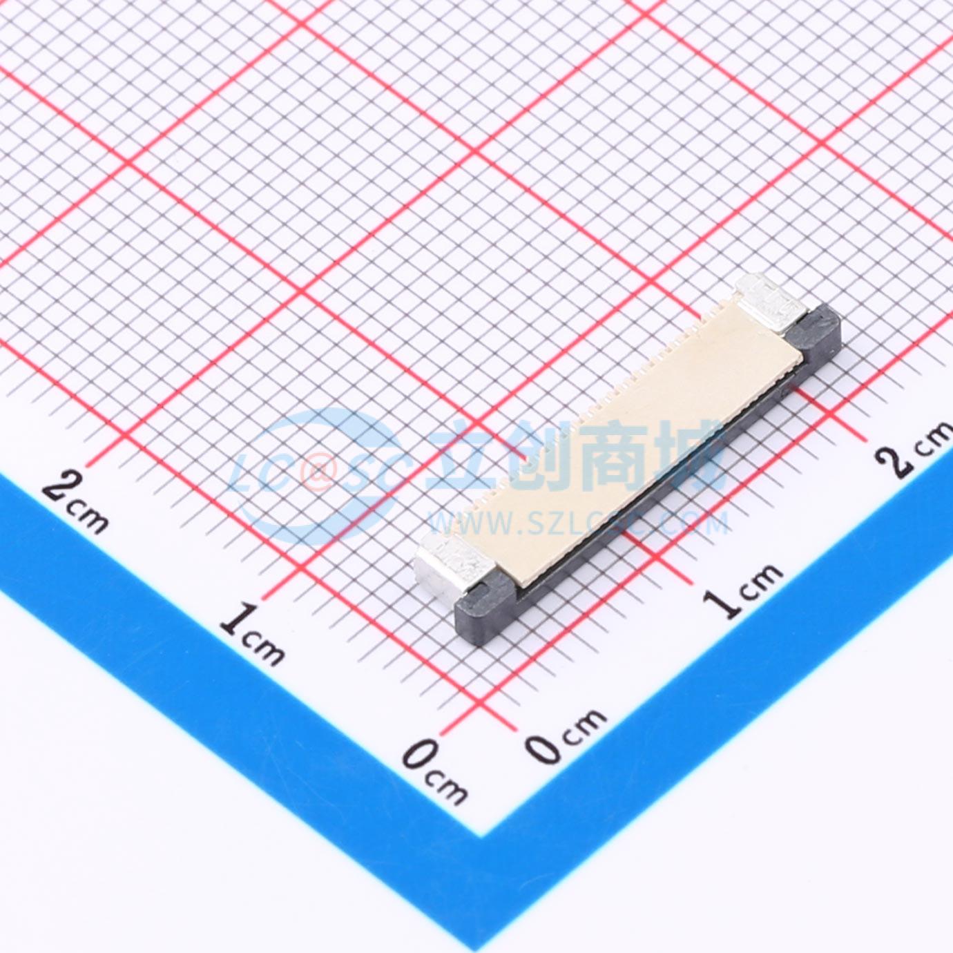 点击查看大图 LAIL-FPC-BS01-15P1.0-W实物图
