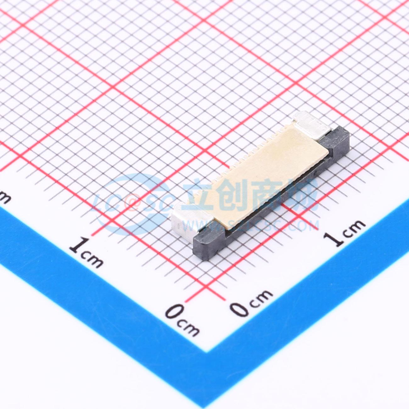 点击查看大图 LAIL-FPC-BS01-10P1.0-W实物图