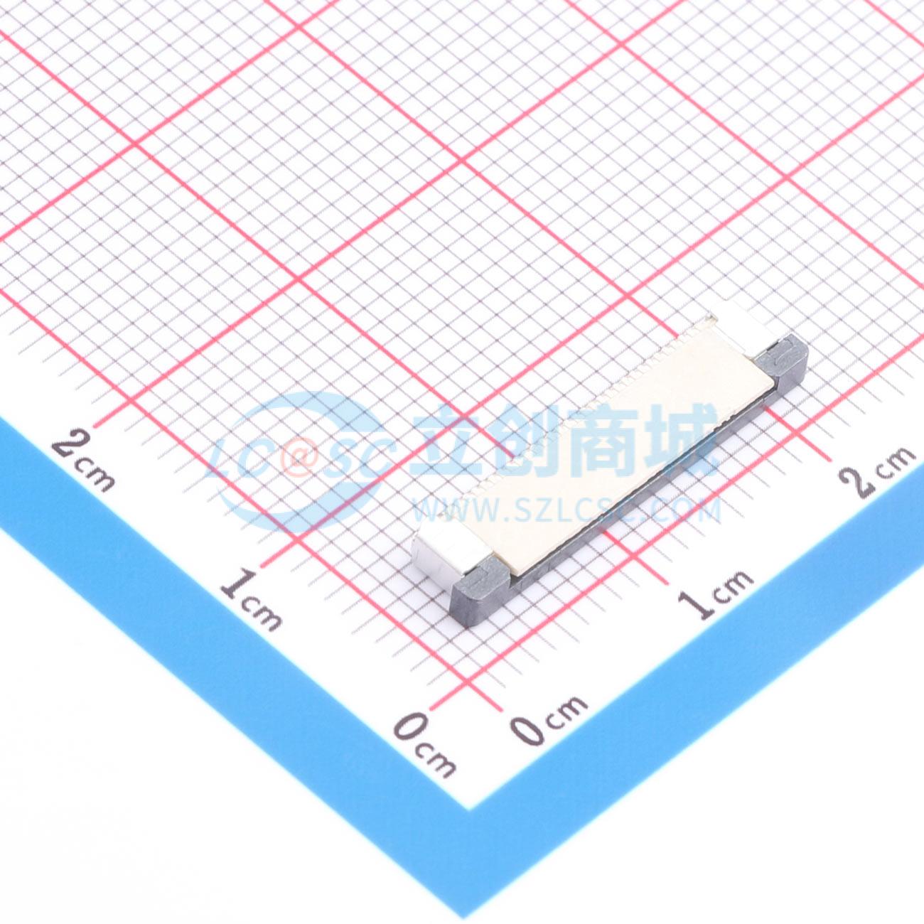 点击查看大图 LAIL-FPC-BS01-30P0.5-W实物图