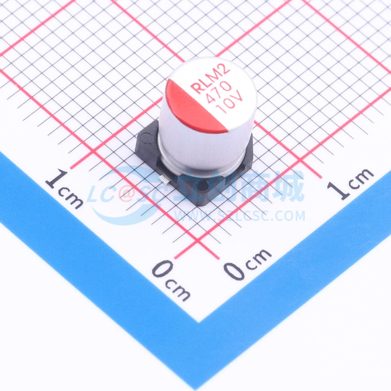点击查看大图 RYM210V470UF6.3*7.7实物图