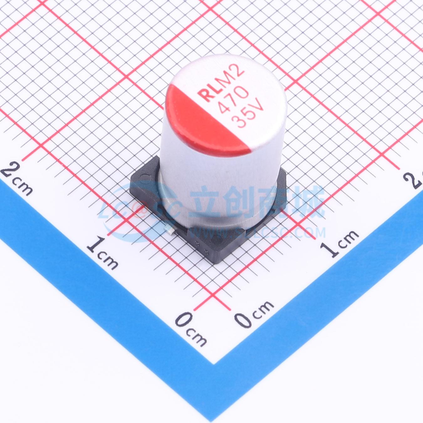 点击查看大图 RYM235V470UF10*13.6实物图