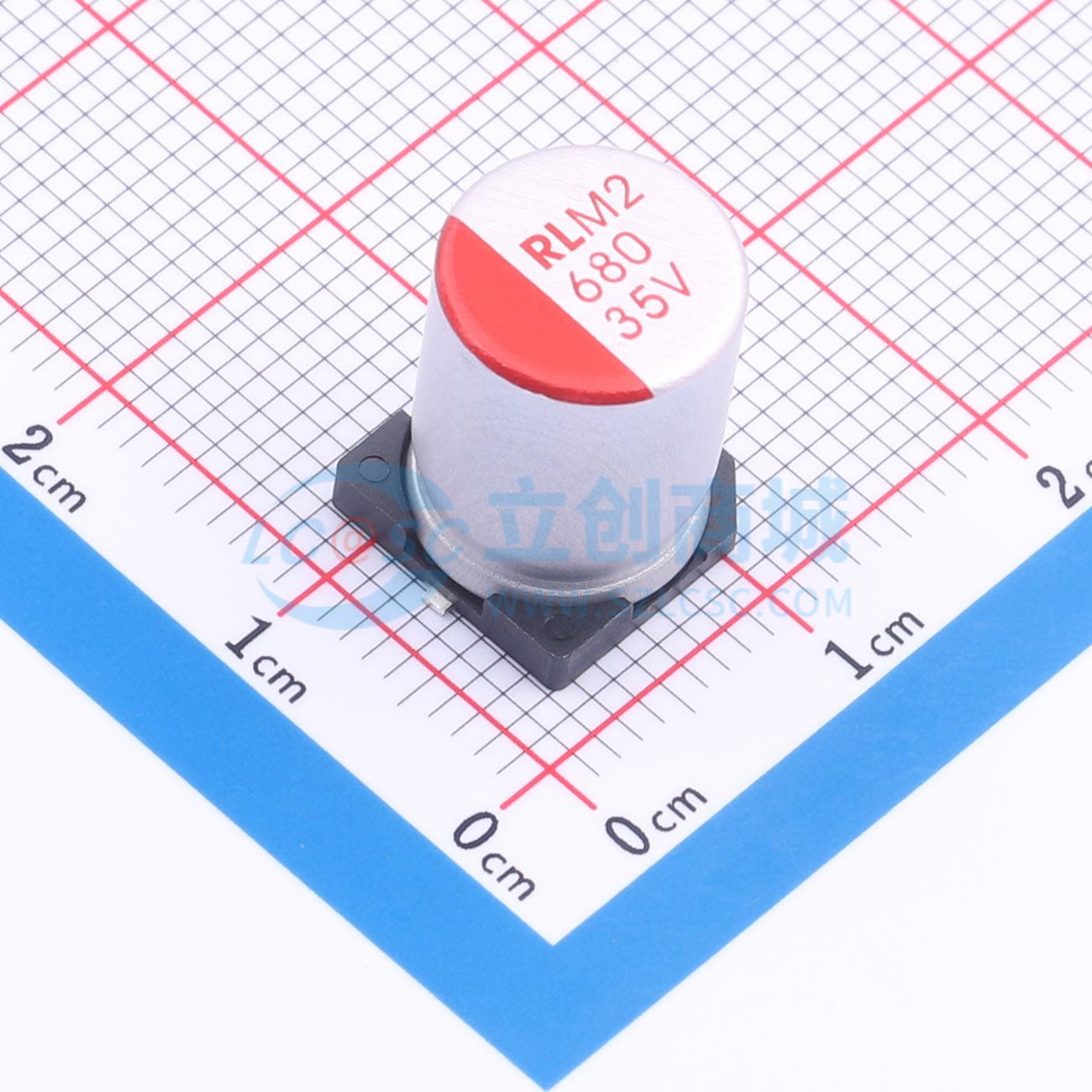 点击查看大图 RYM235V680UF10*13.6实物图