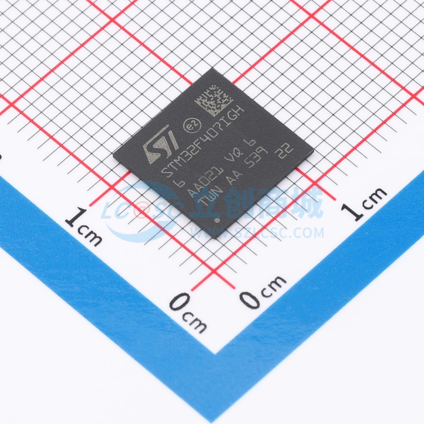 点击查看大图 STM32F407IGH6TR实物图