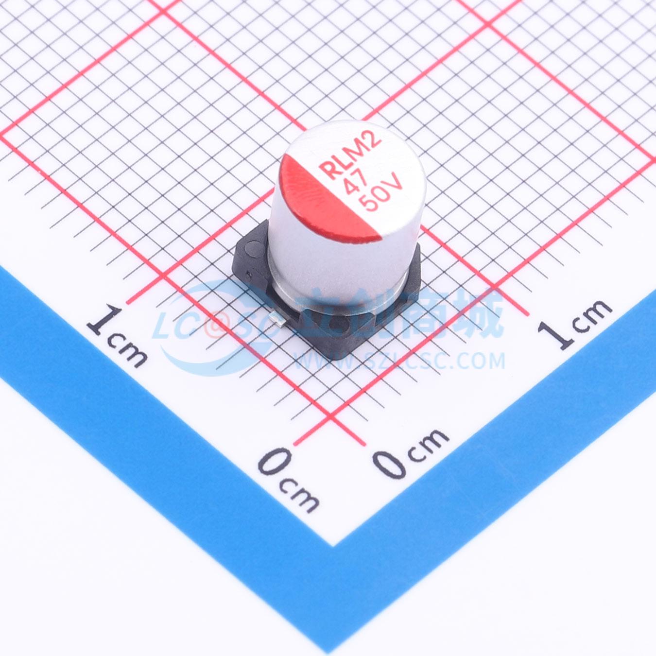 点击查看大图 RYM250V47UF6.3*7.7实物图