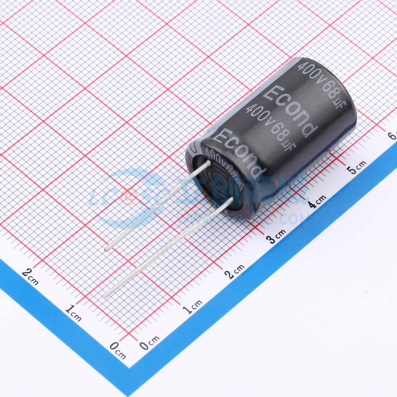 点击查看大图 68uF400V16x26KM实物图