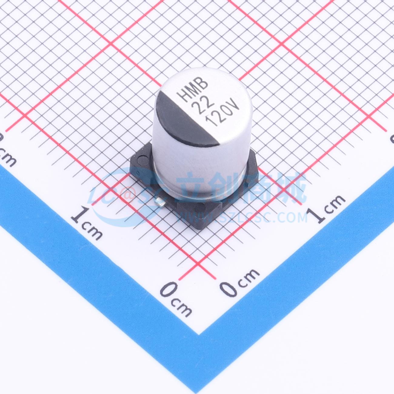 点击查看大图 RYHMB120V22UF8*10实物图