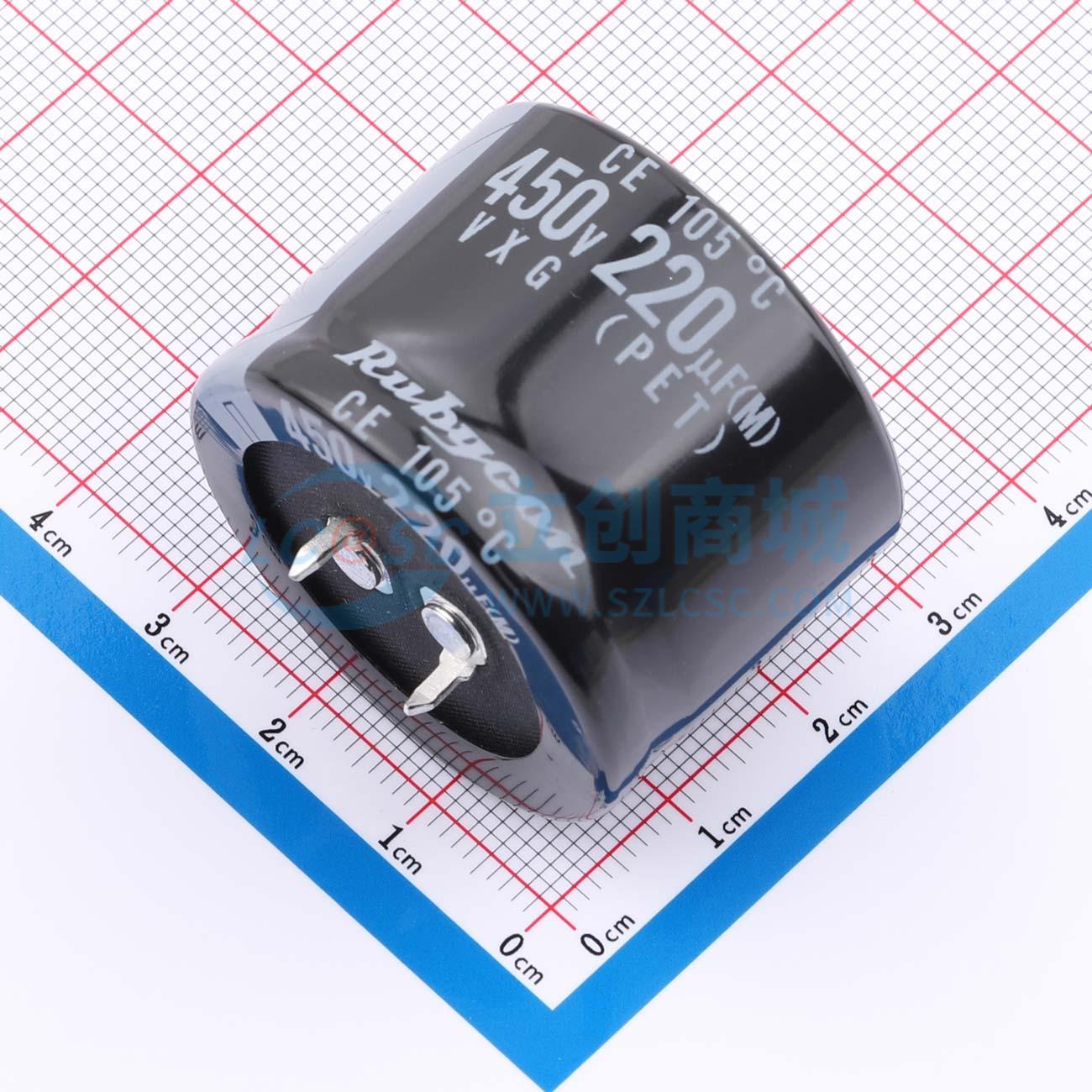 点击查看大图 450VXG220MEFCSN35X25实物图