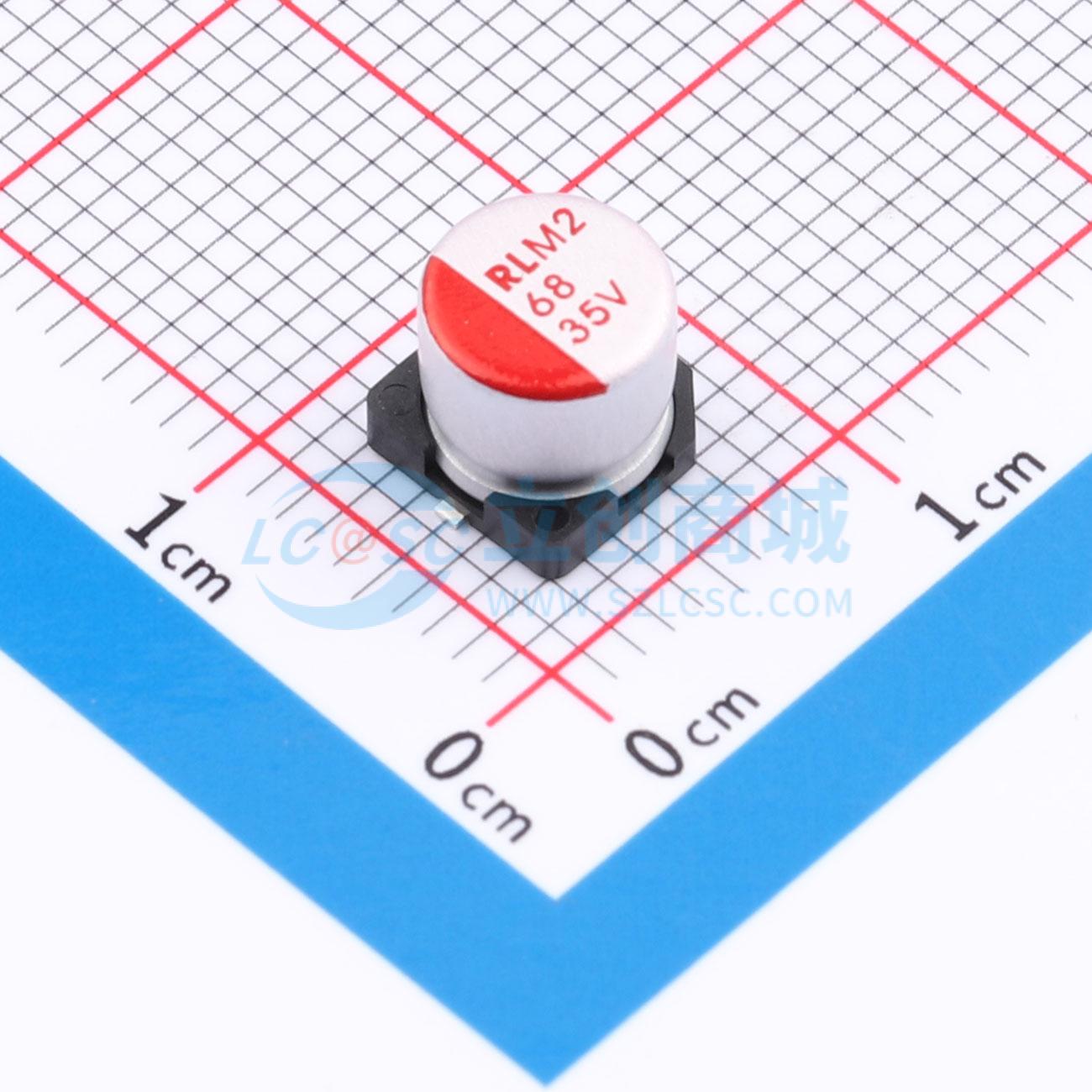 点击查看大图 RYM235V68UF6.3*5.8实物图
