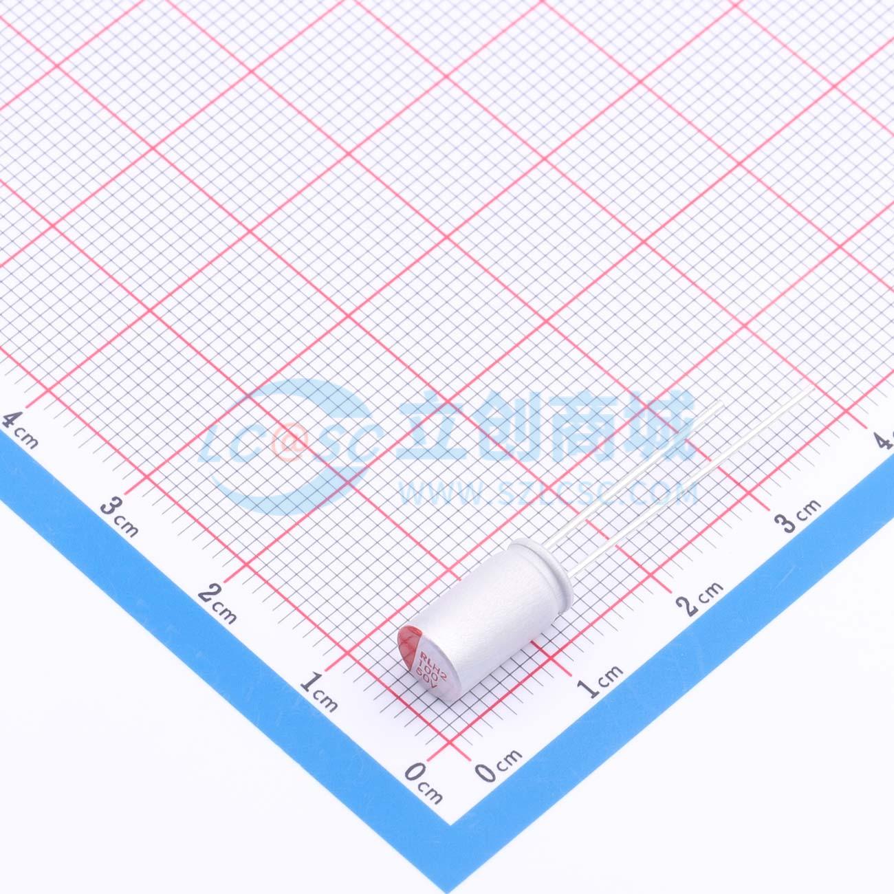点击查看大图 RYH250V100UF6.3*12实物图