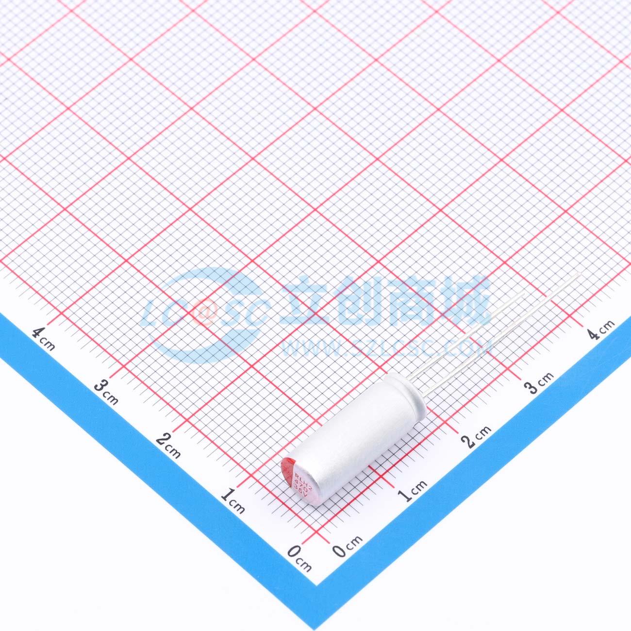 点击查看大图 RYH235V470UF6.3*16实物图