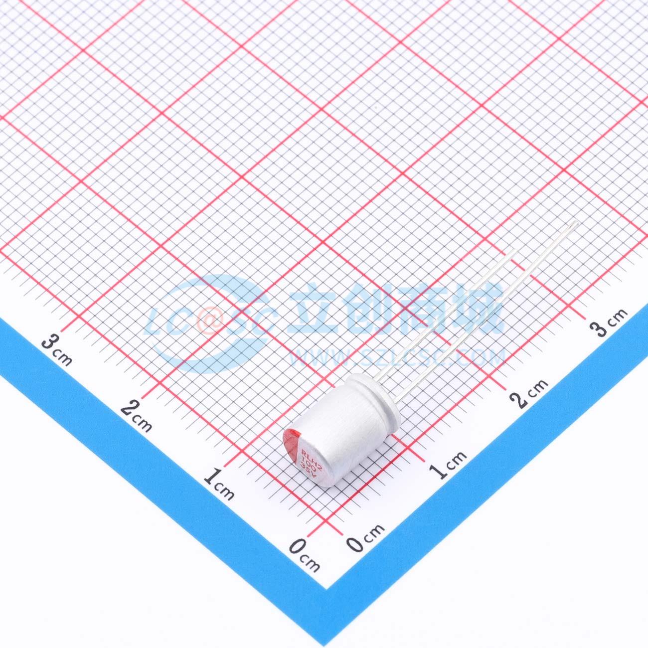 点击查看大图 RYH235V100UF6.3*8实物图