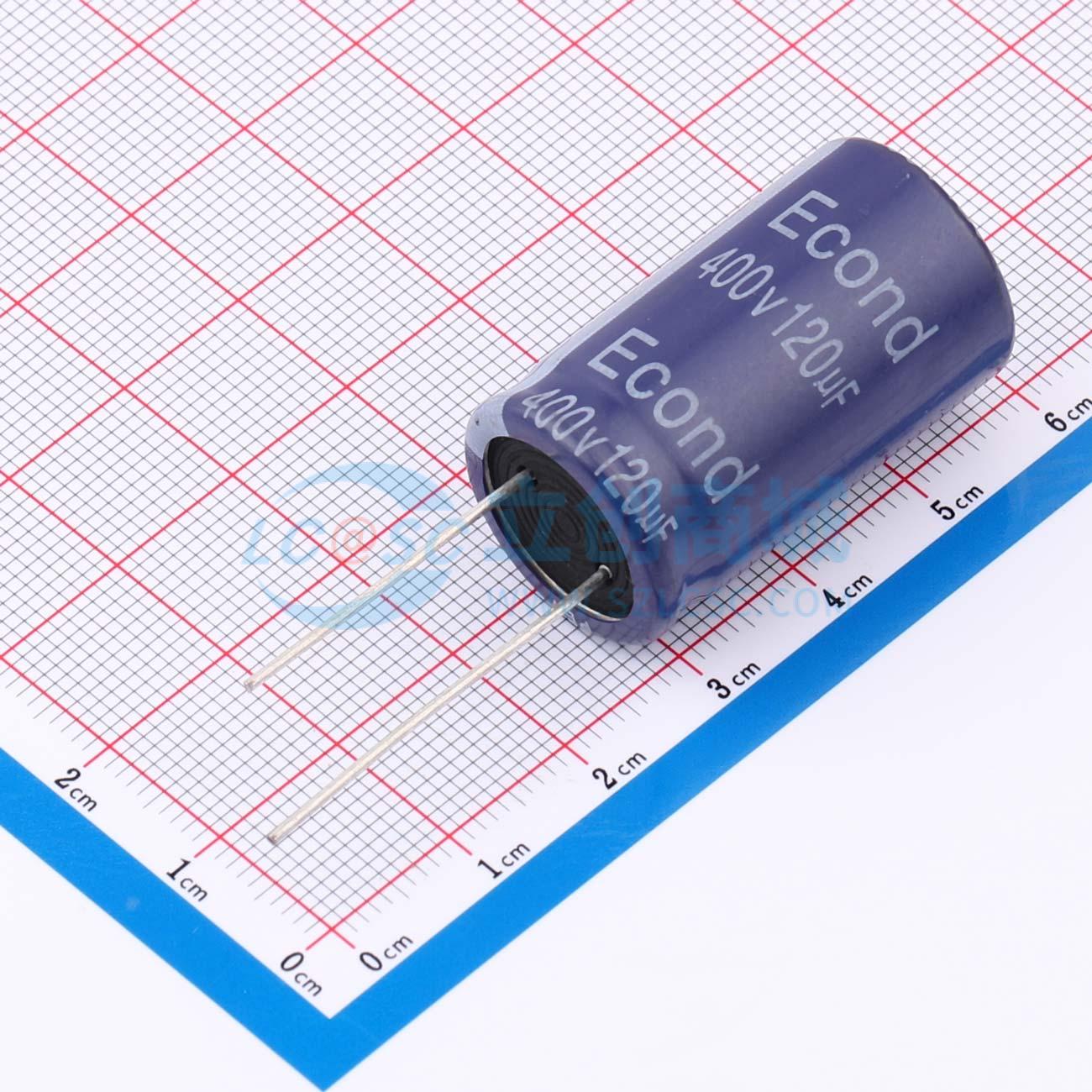 点击查看大图 120uF400V18x31FS实物图