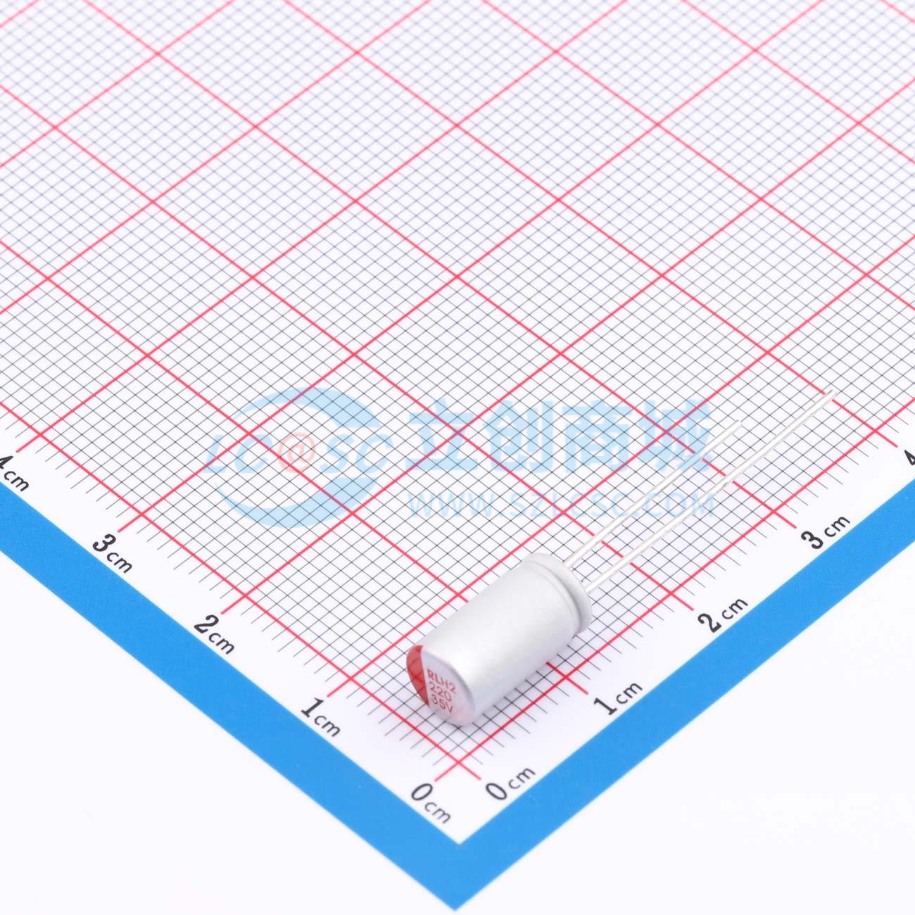 点击查看大图 RYH235V220UF6.3*12实物图