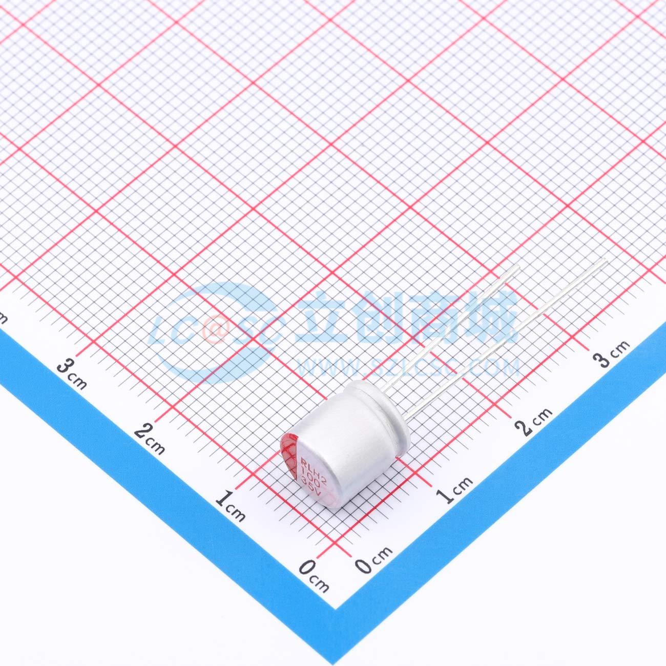 点击查看大图 RYH235V100UF8*9实物图