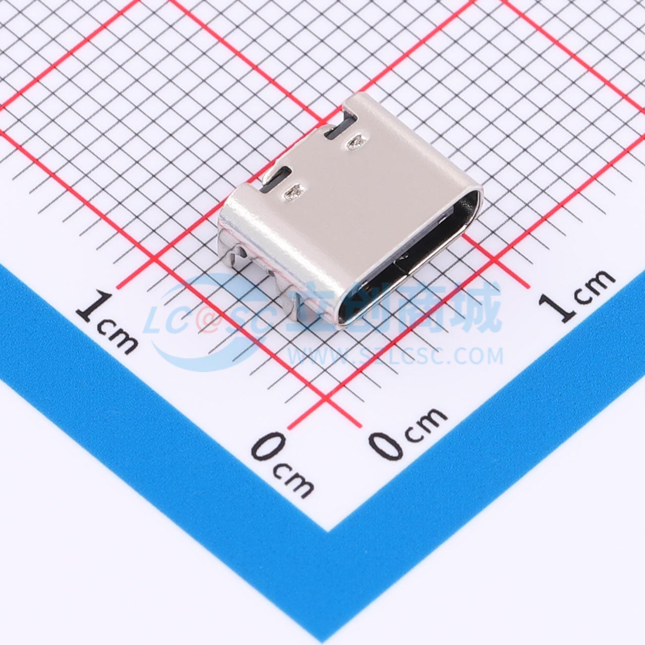 点击查看大图 TYPE-C 6P实物图