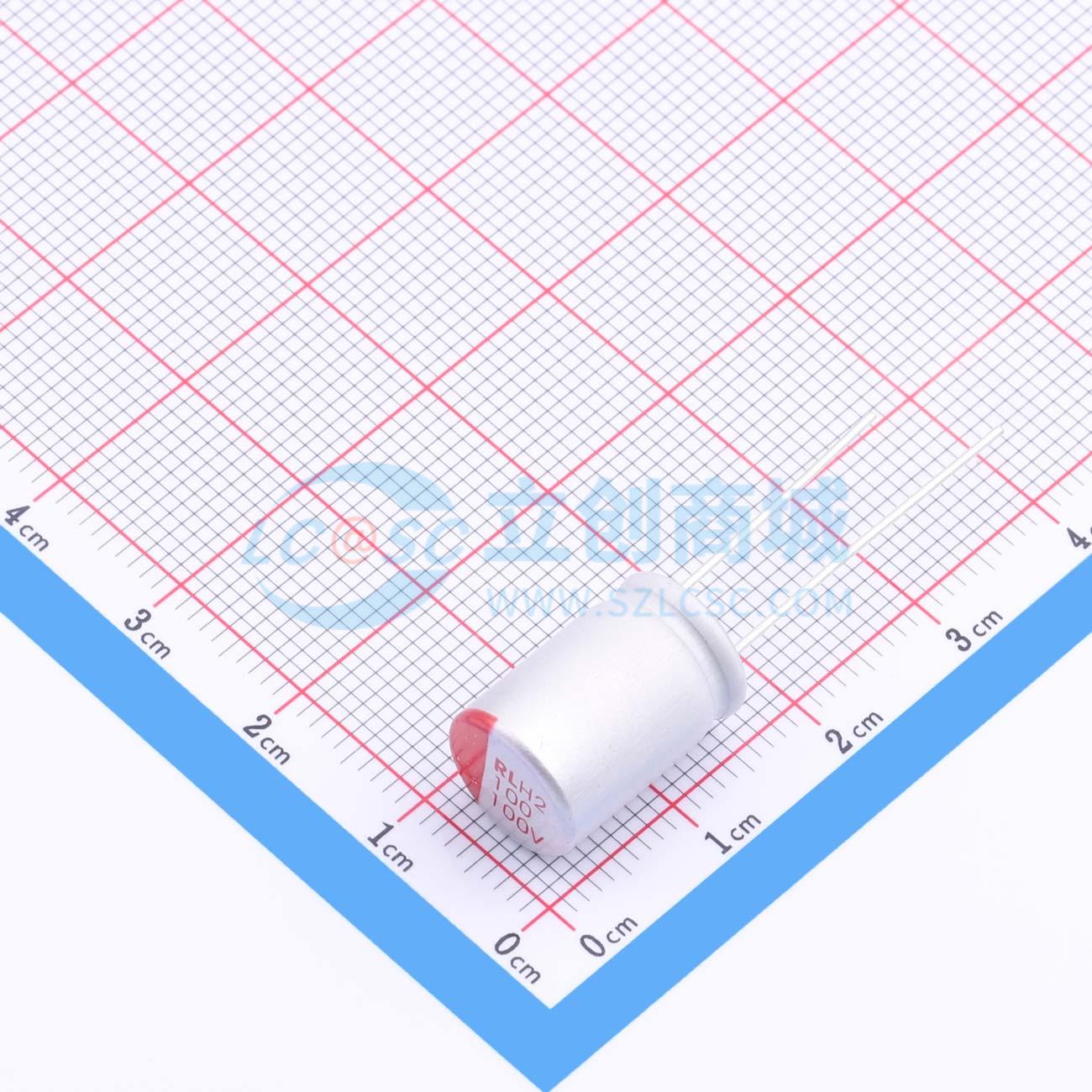 点击查看大图 RYH2100V100UF10*15实物图